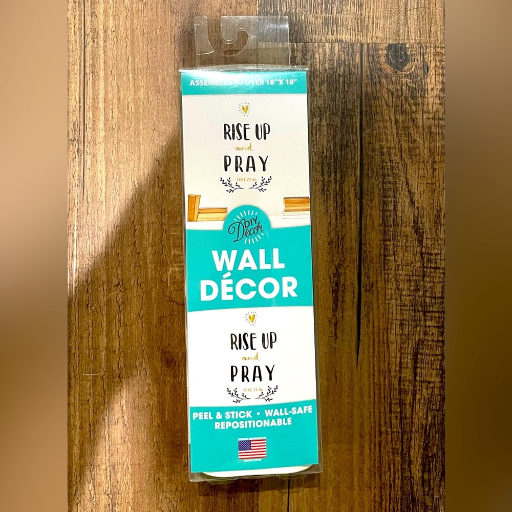 Rise Up and Pray Wall Stick - Home Decor (NEW)